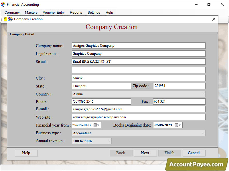 Barcode Financial Accounting Software