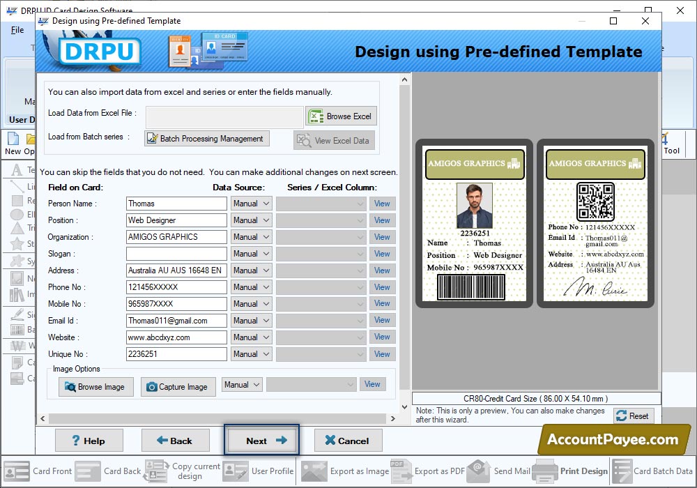 Front Side User Profile