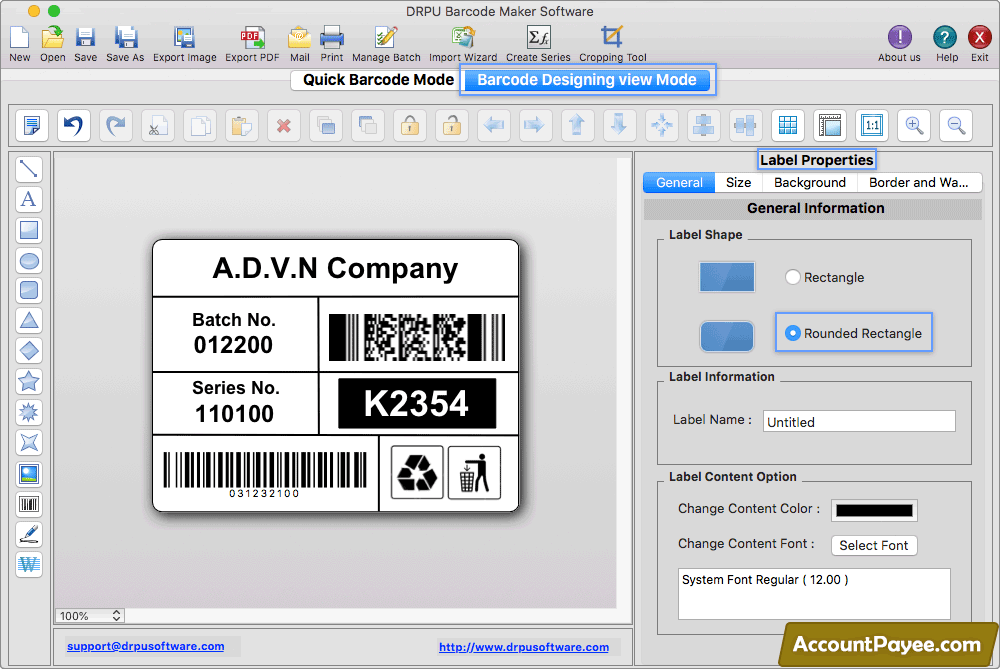 Label Properties